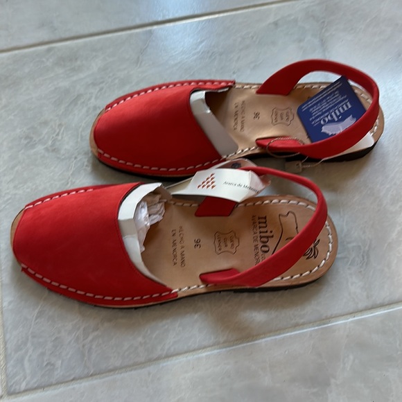 Mibo Spanish sandal from Spain. European size 36 color red USA size 6–6.5 - Picture 3 of 4